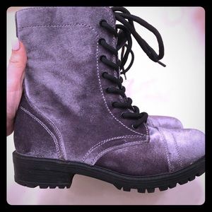 Madden Girl Velour Lace-Up Boots! Cute & Punky!